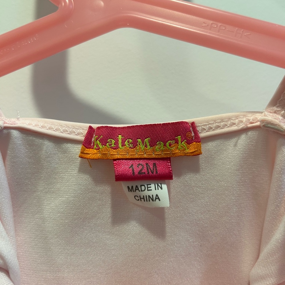 Kate Mack Pink and White Swimsuit - Picture 2 of 8